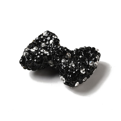 Polymer Clay Rhinestone Beads RGLA-D050-03B-1