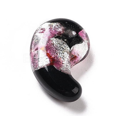 Luminous Handmade Silver Foil Lampwork Beads LAMP-F022-05C-1