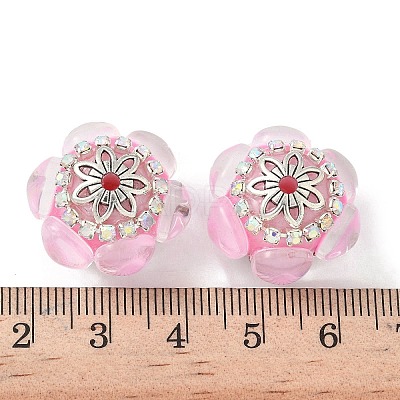 Acrylic Rhinestone Rondelle Beads CLAY-NH0003-02AS-05-1