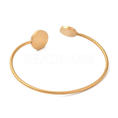 Ion Plating(IP) 304 Stainless Steel Bangle Makings STAS-R123-01G-1
