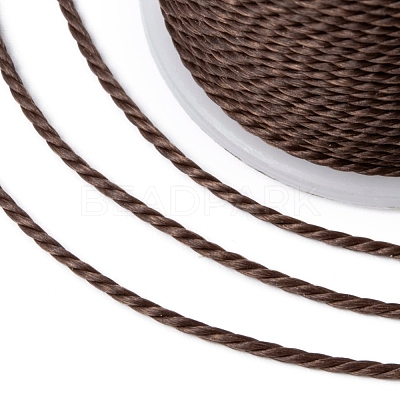 Round Waxed Polyester Cord YC-G006-01-1.0mm-36-1