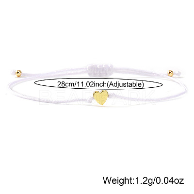 Valentine's Adjustable Braided Polyester Cord Bracelets LS-GM2838-7-1