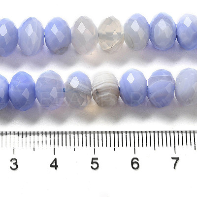 Natural Banded Agate/Striped Agate Beads Strands G-E605-A02-02G-1