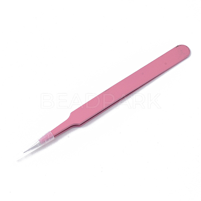 Spray Painted 201 Stainless Steel Beading Tweezers TOOL-S012-01-1