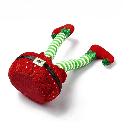 Christmas Cloth Elf Leg Ornaments DJEW-M007-02B-1