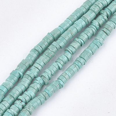 Natural Howlite Beads Strands TURQ-T003-16-1