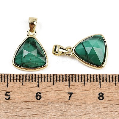 Natural Malachite Pendants G-O176L-14G-1