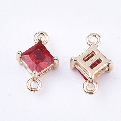 Transparent Glass Links connectors X-GLAA-T007-14D-1