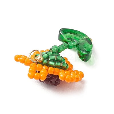 Seed Glass Beaded Pendants PALLOY-MZ00875-02-1