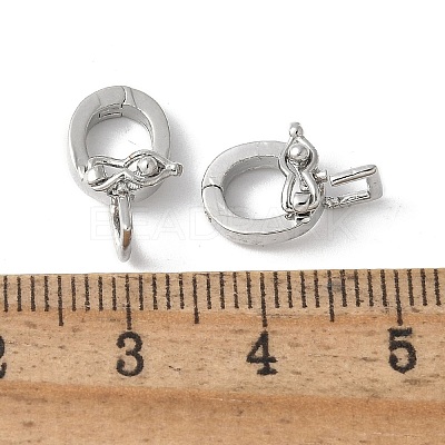 Brass Micro Pave Cubic Zirconia Pendants Bails KK-D324-08P-1