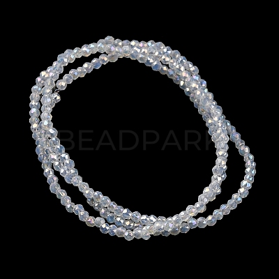 Electroplate Glass Beads Strands EGLA-H107-01A-A03-1