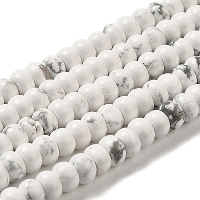 Synthetic Howlite Beads Strands G-K340-B06-02-1