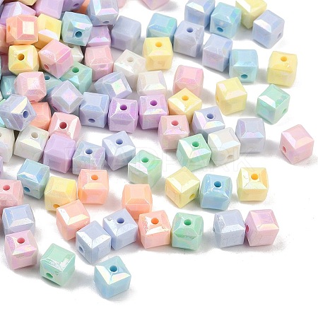 Opaque Acrylic Beads OACR-C022-15-1