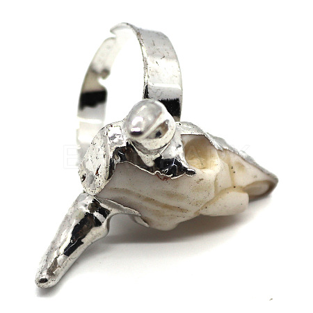 Adjustable Brass and Resin Cuff Rings FS-WG16216-06-1