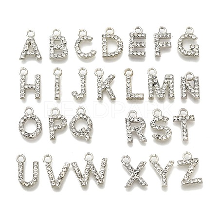 Alloy Rhinestone Charms ENAM-K075-01P-1