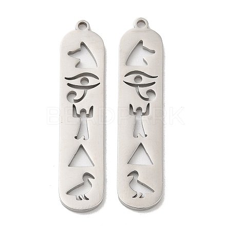 Non-Tarnish 304 Stainless Steel Pendants STAS-L020-003P-1