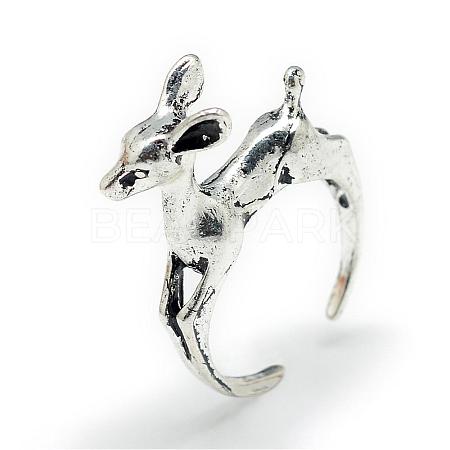 Adjustable Alloy Cuff Finger Rings RJEW-S038-073-1