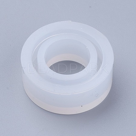 Transparent DIY Ring Silicone Molds X-DIY-WH0020-05H-1