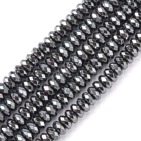 Non-Magnetic Synthetic Hematite Beads Strands X-G-Q422-1