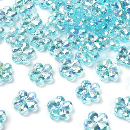 Transaparent Acrylic Beads PACR-H004-01L-1