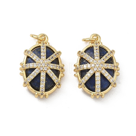 Dyed Natural Lapis Lazuli Pendants GG-CBA080E-01G-1