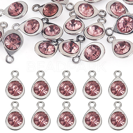 20Pcs Faceted Glass Charms RGLA-TADJ0001-01B-1