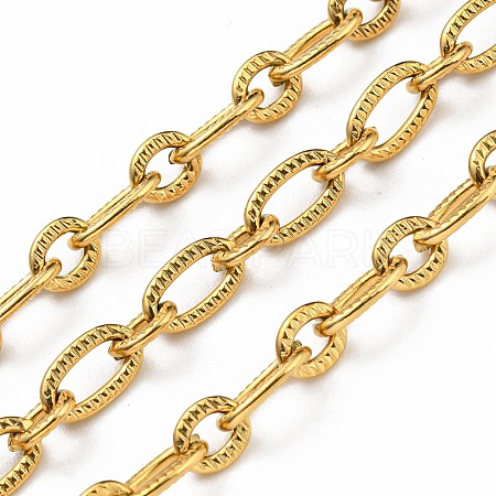 304 Stainless Steel Oval Link Chains CHS-C009-03G-1