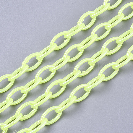 Acrylic Opaque Cable Chains X-PACR-N009-001I-1