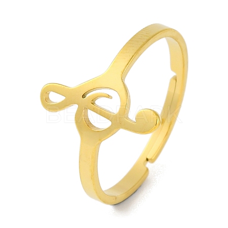 201 Stainless Steel Adjustable Ring for Women RJEW-D082-01C-1
