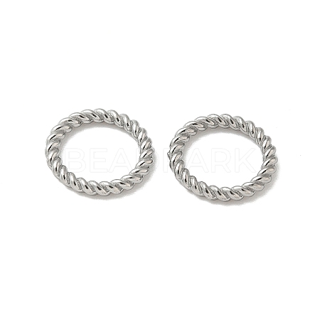 304 Stainless Steel Twisted Ring Linking Rings STAS-L300-005D-P-1