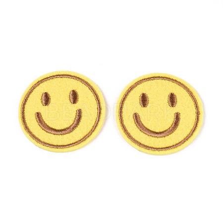 Smiling Face Appliques DIY-N007-17-1