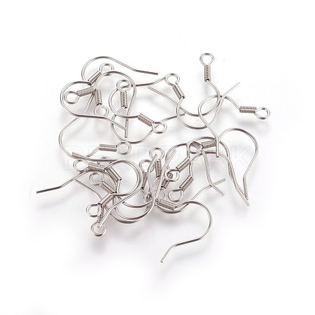 Stainless Steel Earring Hooks X-STAS-E009-2-1