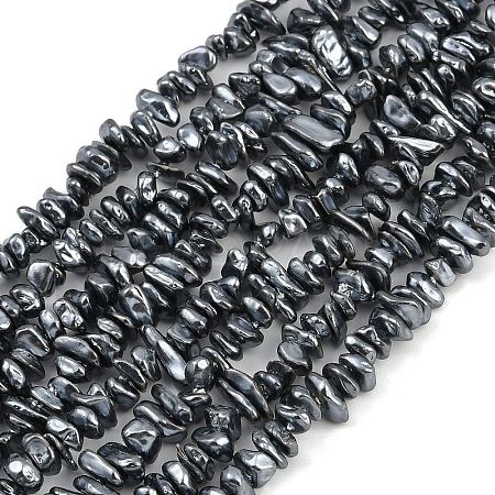 Electroplated Shell Pearl Beads Strands BSHE-H113-01C-1