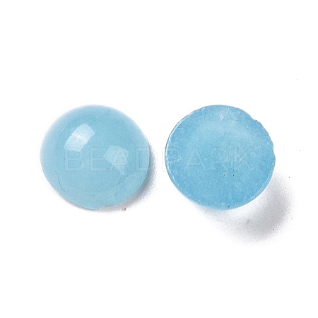 Natural White Jade Cabochons G-G506-8mm-1