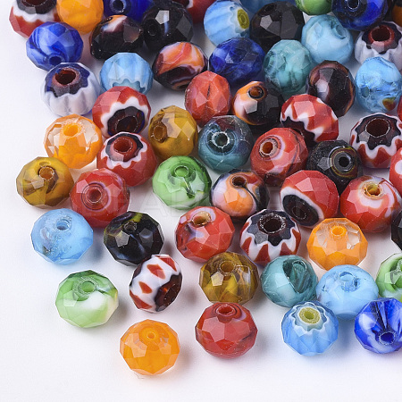 Handmade Millefiori Lampwork Beads LK-Q002-01-1
