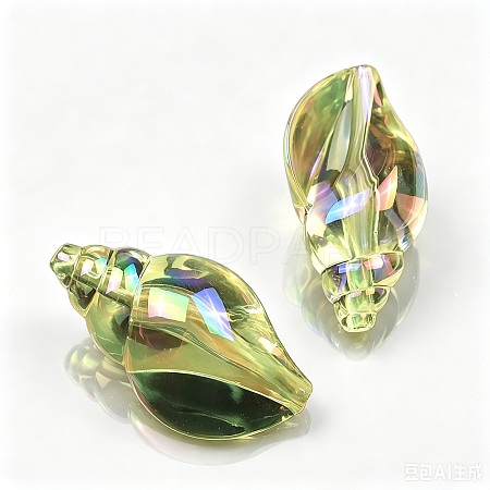UV Plating Acrylic Beads PW-WGFFE14-01-1