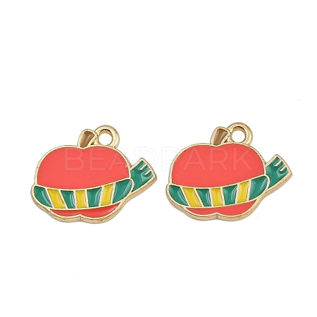 Christmas Themes Alloy Enamel Pendants ENAM-Z023-01G-10-1