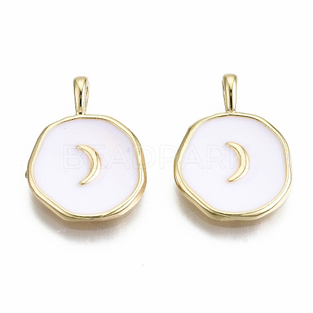 Brass Enamel Pendants KK-S356-198A-NF-1