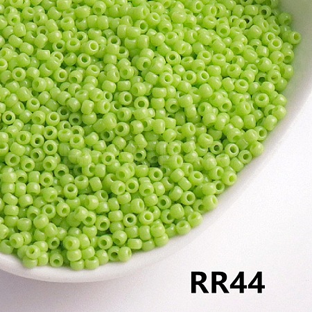 Opaque 11/0 Glass Seed Beads SEED-I013-2mm-RR44-1