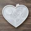 Heart Shaped with Rose Tealight Candle Holder Silicone Molds LS-SIL-Z018-02-3