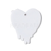 Halloween Letter Heart Acrylic Pendants SACR-B006-01-2