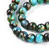Baking Paint Glass Beads Strands DGLA-N003-8mm-B08-4
