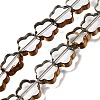 Electroplated Transparent Glass Beads Strands GL-CBA98F0-07D-1
