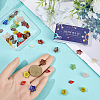 60Pcs 2 Styles Transparent Glass Beads GLAA-SC0002-96-3