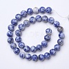 Natural Blue Spot Jasper Beads Strands G-D855-10-10mm-2