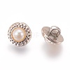 Plastic Shank Buttons BUTT-WH0012-04-2