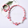 Plastic & Wood Beaded Necklaces & Beaded Bracelets Sets WG31E53-03-1
