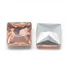 Pointed Back Glass Rhinestone Cabochons RGLA-T027-10x10mm-06-2