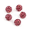 Polymer Clay Rhinestone Beads RB-H284-6MM-209-3