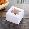 Square Kraft Paper Candy Boxes CON-WH0081-28-1